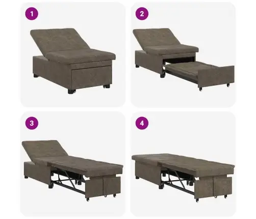 Sofa-Lova Armijos Žalia 67 X 194 X 38 Cm Dirbtinė Žakardo Oda