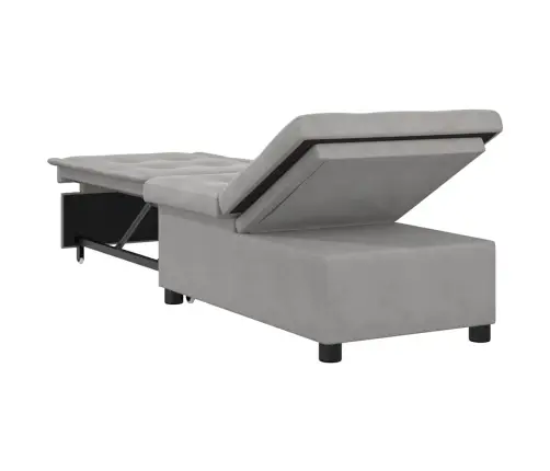 Ištraukiama Sofa-Lova Šviesiai Pilka 194 X 67 X 82 Cm