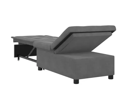 Dīvāngulta Ar Riteni Tumši Pelēks 194 X 50 X 82 Cm Vidaxl