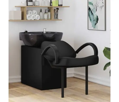 Šampūno Kėdė Juoda 63 X 141 X 92 Cm Pvc