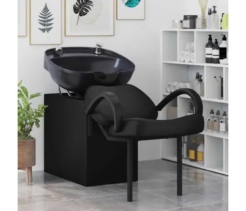 Šampūno Kėdė Juoda 63 X 141 X 92 Cm Pvc