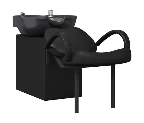 Šampūno Kėdė Juoda 63 X 141 X 92 Cm Pvc