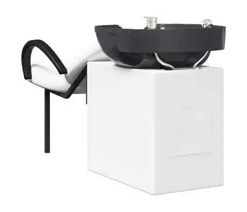 Šampūna Krēsls Balts Un Melns 63 X 141 X 92 Cm Pvc Vidaxl