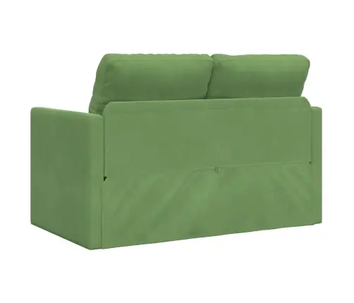 Divvietīgais Dīvāns Gaiši Zaļš Audums, Koks 2-Vietīgs Vidaxl