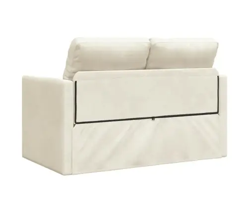 Grīdas Dīvāns Gulta Krēmkrāsa 122 X 70 X 60 Cm Samts Vidaxl