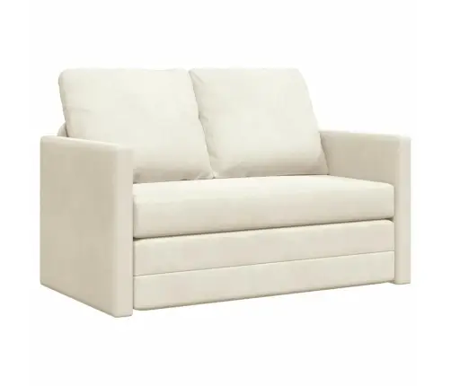 Grīdas Dīvāns Gulta Krēmkrāsa 122 X 70 X 60 Cm Samts Vidaxl