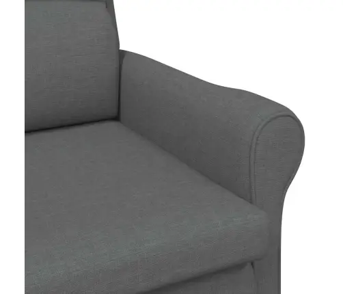 Moderns Atzveltnes Krēsls Tumši Pelēks Audums, Koks Vidējs Vidaxl