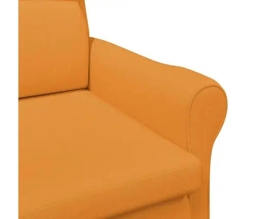 Mūsdienu Atzveltnes Krēsls Tumši Dzeltena Audums Liels Vidaxl
