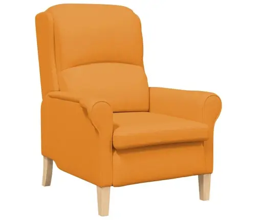 Mūsdienu Atzveltnes Krēsls Tumši Dzeltena Audums Liels Vidaxl