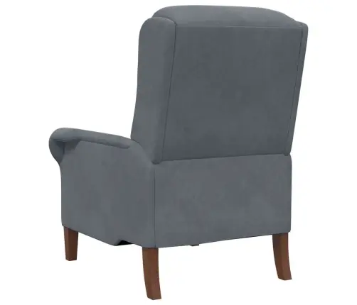 Krėslas Tamsiai Pilka 76 X 94 X 102 Cm Aksomas Krėslas Tamsiai Pilka 76 X 94 X 102 Cm Aksomas