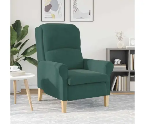 Tumši Zaļais Atzveltnes Krēsls Tumši Zaļš Audums Ar Koka Kājām Vidaxl Tumši Zaļais Atzveltnes Krēsls Tumši Zaļš Audums Ar Koka Kājām Vidaxl