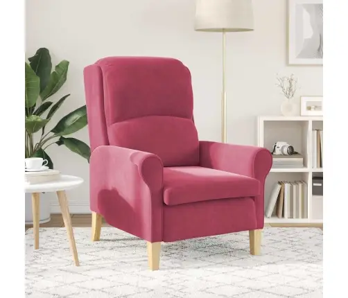 Krėslas Vyno Raudonumo 76 X 94 X 102 Cm Aksomas