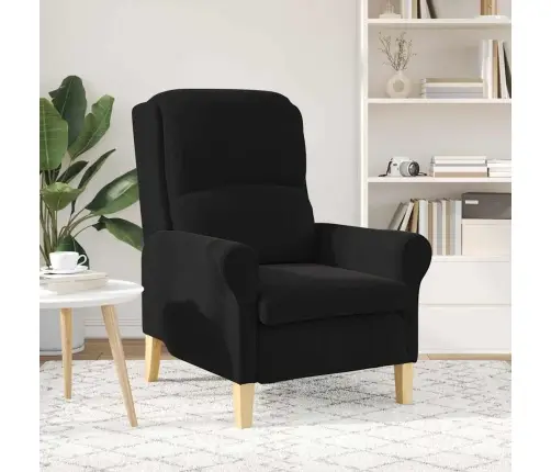 Krėslas Juoda 76 X 94 X 102 Cm Aksomas