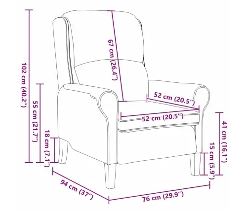 Krėslas Juoda 76 X 94 X 102 Cm Aksomas