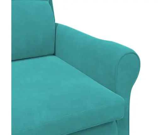 Tirkīza Atzveltnes Krēsls Tirkīzs Audums Standarta Ergonomisks Vidaxl