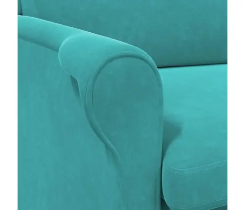 Tirkīza Atzveltnes Krēsls Tirkīzs Audums Standarta Ergonomisks Vidaxl