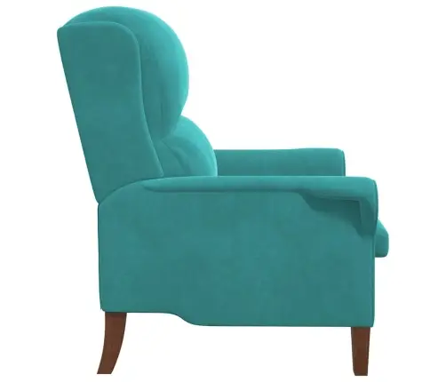 Tirkīza Atzveltnes Krēsls Tirkīzs Audums Standarta Ergonomisks Vidaxl