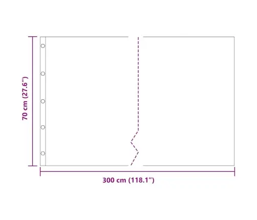 Sakņu Barjera Melna 0.7 X 3 M Hdpe Vidaxl