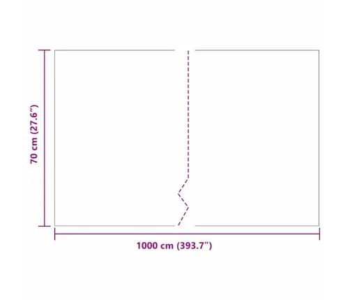 Sakņu Barjera Melna 0.7 X 10 M Hdpe Vidaxl