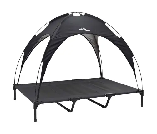 Šuo Lova Juoda 122 X 93 X 106,5 Cm Plienas