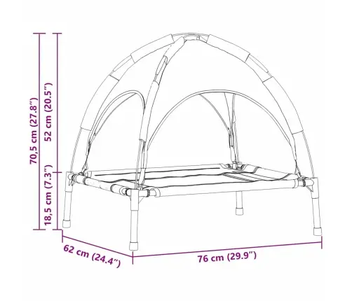 Koeravoodi Tumesinine 76 X 62 X 70,5 Cm Teras