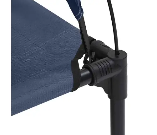 Paaugstinātā Suņu Gulta Ar Noņemamu Jumtu Tumši Zila Xl Tērauds Vidaxl