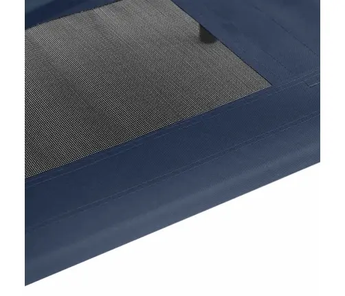 Paaugstinātā Suņu Gulta Ar Noņemamu Jumtu Tumši Zila Xl Tērauds Vidaxl