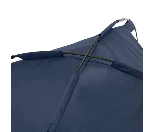 Paaugstinātā Suņu Gulta Ar Noņemamu Jumtu Tumši Zila Xl Tērauds Vidaxl