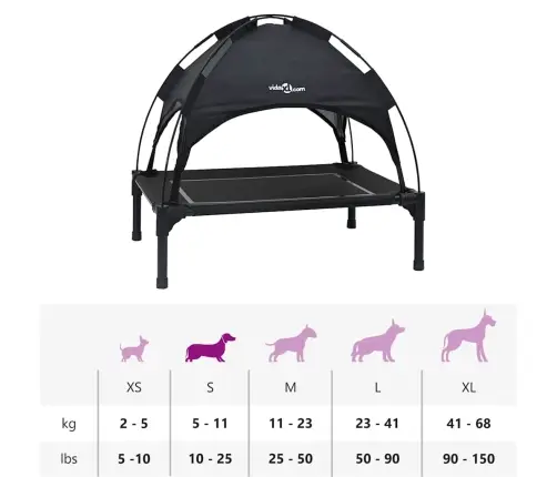 Koeravoodi Must 63 X 49,5 X 60 Cm Teras