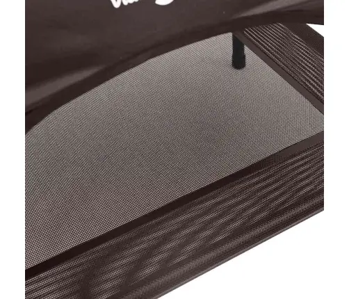 Vidaxl Augstā Suņu Gulta Ar Noņemamu Jumtu Brūna L Tērauds