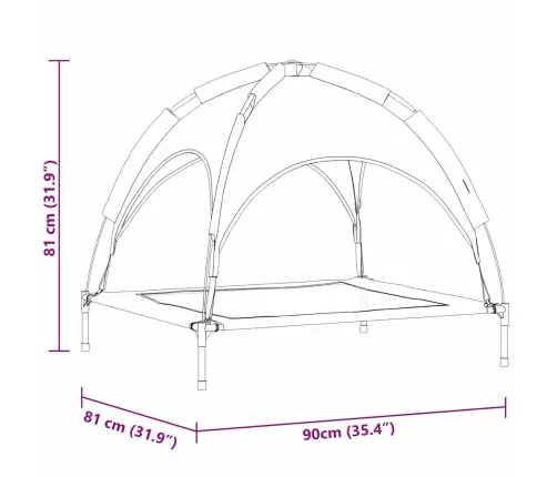 Šuo Lova Jūrinė Mėlyna 90 X 81 X 80,5 Cm Plienas