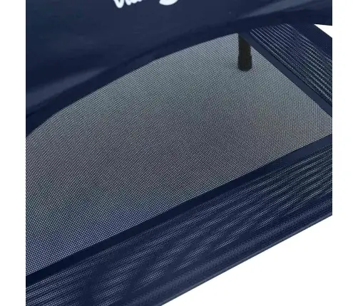 Paceltā Suņu Gulta Ar Noņemamu Jumtu Tumši Zils Xl Tērauds Vidaxl