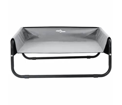 Paaugstināta Suņu Gulta Gaiši Pelēka M Oksforda Audums Un Metāls Vidaxl