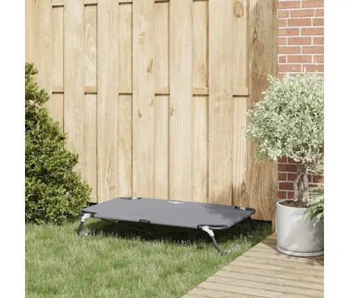 Salokāmā Suņu Gulta Gaiši Pelēka Metāla Rāmis, Auduma Gulta Vidaxl