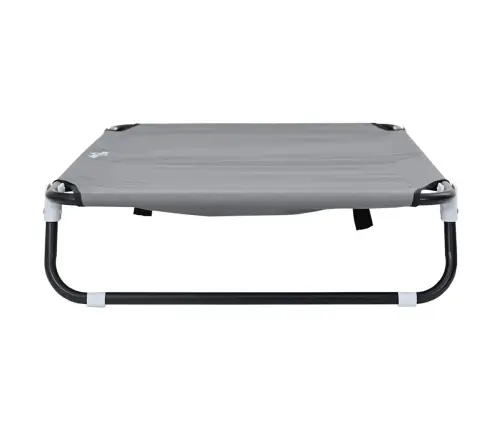 Salokāmā Suņu Gulta Gaiši Pelēka Metāla Rāmis, Auduma Gulta Vidaxl