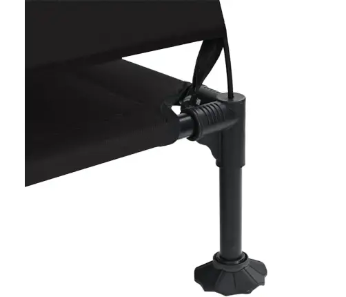 Pakeltas Šuns Lova Juoda 127 X 81 X 108 Cm Audinys Ir Plienas