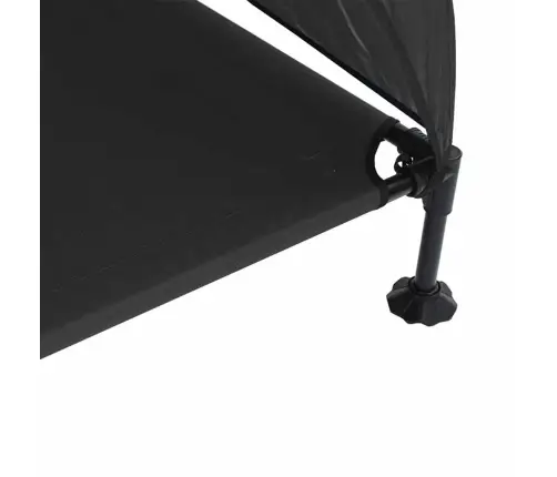 Pakeltas Šuns Lova Juoda 127 X 81 X 108 Cm Audinys Ir Plienas