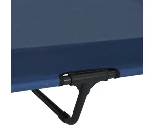 Paaugstināta Suņu Gulta Ar Noņemamu Jumtu Tumši Zila Xl Tērauds Vidaxl