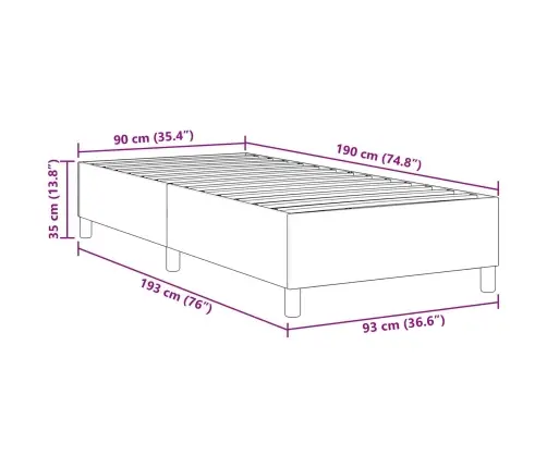 Gultas Rāmīša Gulta Gaiši Pelēka Vienguļamā Korduroja Audums Vidaxl