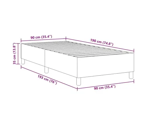 Kaste Gultas Pamatne Gaiši Zaļa Pelēka Vienguļamā Korduroja Audums Vidaxl