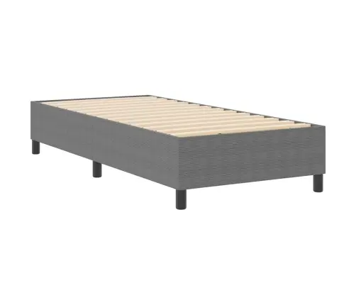 Box Spring Gulta Gaiši Pelēka 90X200 Cm Korduroja Audums Vidaxl