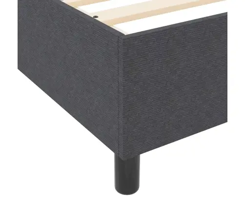 Gultas Rāmis Tumši Pelēks 90X200 Cm Korduroja Audums Vidaxl