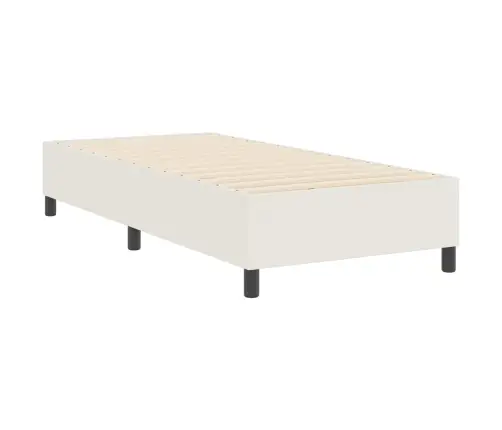 Box Spring Gulta Krēmkrāsas 90X200 Cm Ar Korduroja Audumu Vidaxl