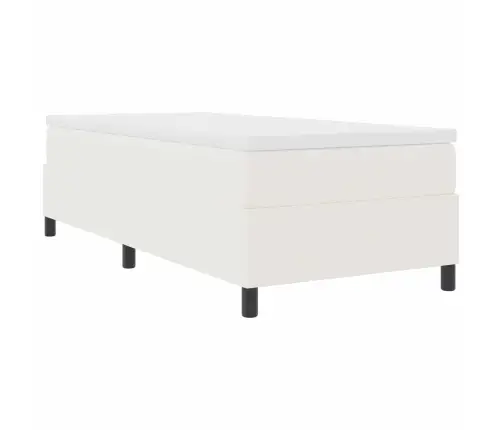 Box Spring Gulta Krēmkrāsas 90X200 Cm Ar Korduroja Audumu Vidaxl