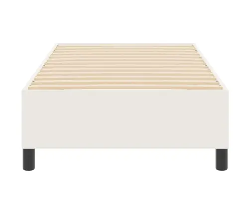 Gultas Pamatne Krēmkrāsas 100X200 Cm Korduroja Audums Vidaxl