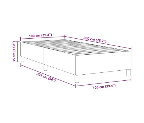 Kiemas Lova Kreminė 100 X 200 Cm Kordūrinė Medžiaga