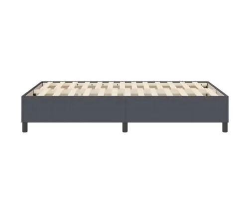 Pamatgulta Tumši Pelēka Mazā Divguļamā Gulta Korduroja Audums Vidaxl