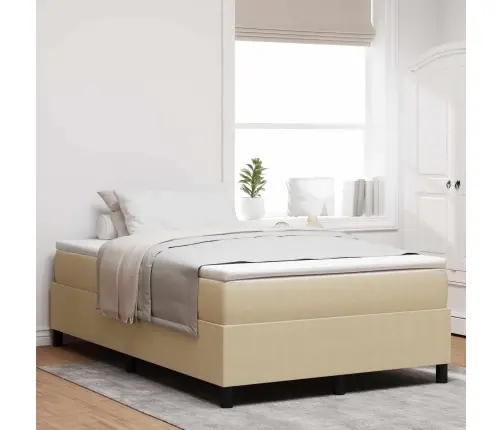 Box Spring Gulta Gaiši Zaļa Pelēka Mazs Divguļamā Corduroy Audums Vidaxl