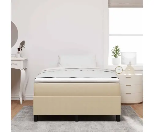 Box Spring Gulta Gaiši Zaļa Pelēka Mazs Divguļamā Corduroy Audums Vidaxl