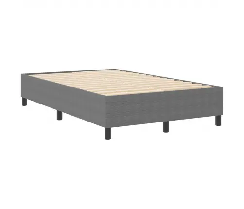 Box Spring Gulta Gaiši Pelēks 120X200 Cm Korduroja Audums Vidaxl